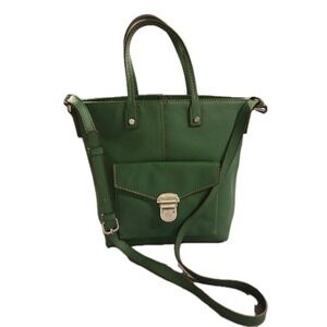 DANA BUCHMAN EMERALD‎ GREEN Faux Leather 2 way CROSSBODY  BAG PURSE